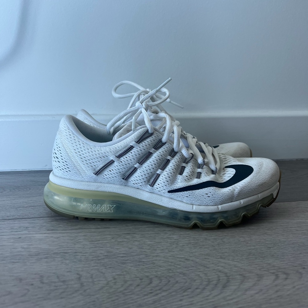 Nike White and Black Air Max Shoes